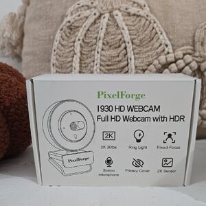 PixelForge 1930 Full HD 2K Webcam with HDR PC Laptop Desktop Mac